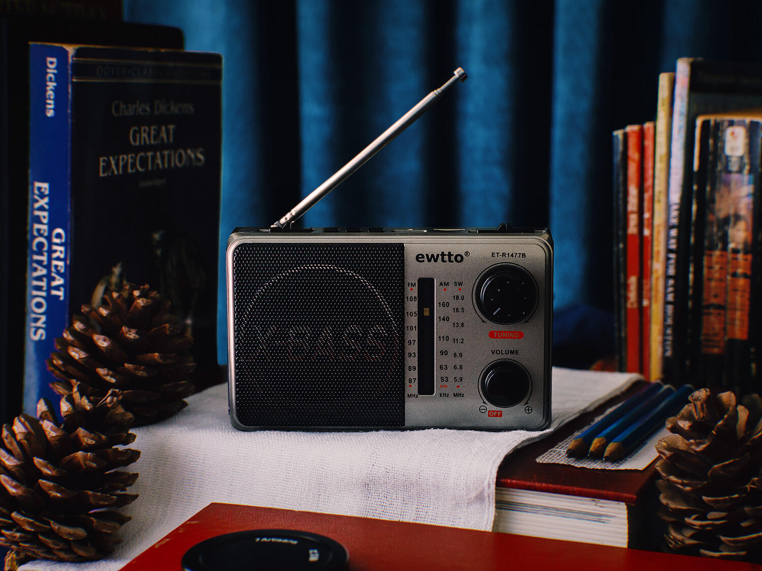 Radio Ewtto Portátil Bluetooth Vintage Photography